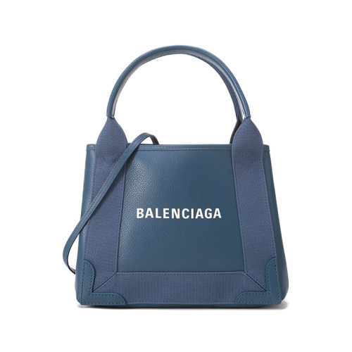 Balenciaga/巴黎世家【22春夏新款】女士牛皮/织物Navy Cabas手提单肩斜挎包子母包 390346 D6WXN