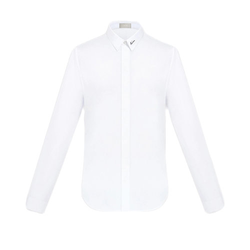 DIOR/迪奥  新款男士Dior签名白色棉府绸长袖衬衫 463C541W6680_C089