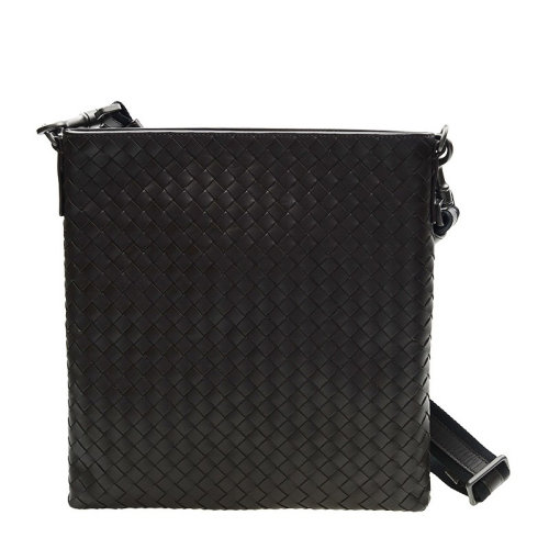 Bottega Veneta/葆蝶家 男士纯色经典编织竖款可拆卸肩带拉链开合邮差包斜挎包单肩包男包 276357-V465C 多色可选