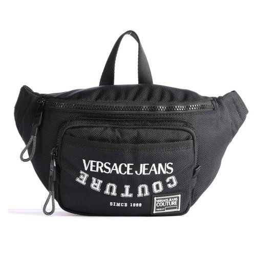 VERSACE JEANS/范思哲牛仔  男包男士黑色聚酯纤维时尚简约徽标胸包腰包  EE1YWAB3A-E71893-E899