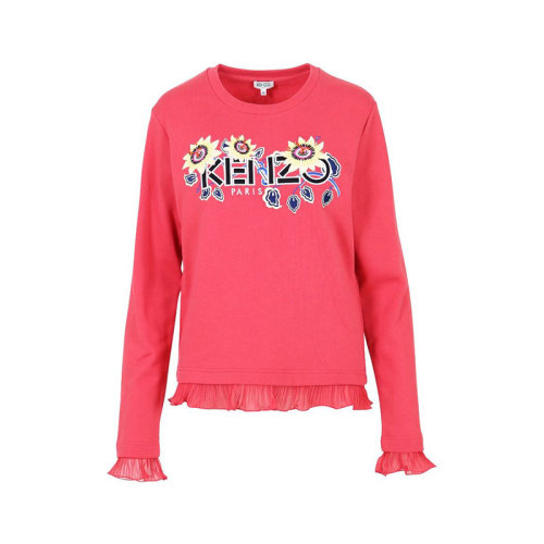 KENZO/高田贤三  凯卓女装 花卉图案 品牌字母LOGO 女士棉质时尚圆领秋冬卫衣 F962SW711962.27