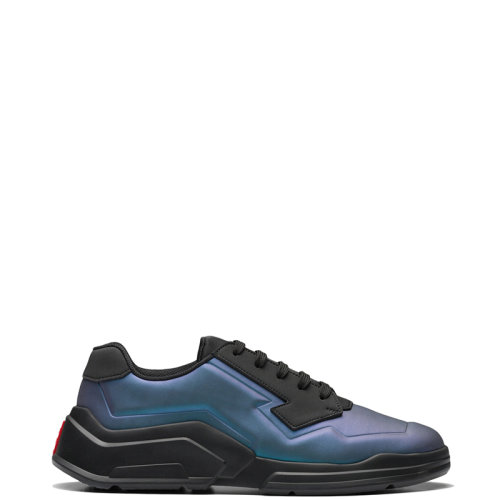 PRADA/普拉达 22年新款 Polarius系列 男士黑色/彩虹色注塑橡胶材料未来主义款式设计运动鞋4E3566_3LED_F02VJ