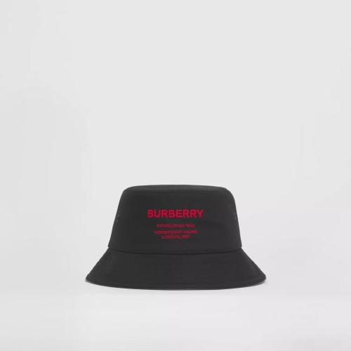  BURBERRY 22年秋冬 女士 Horseferry 装饰棉质渔夫帽 80534741