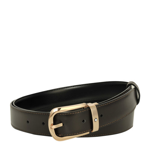 MontBlanc/万宝龙 男士牛皮双面可用商务休闲皮带腰带 可裁剪 114413