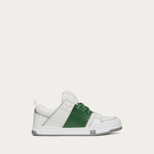  VALENTINO华伦天奴 22年秋冬 男士 休闲运动鞋 BASKETS OPEN SKATE EN CUIR DE VEAU ET TISSU