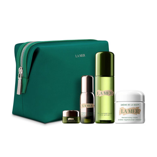 LaMer海蓝之谜 2021圣诞限量套装4件套 精萃水100ml+焕肤精华露13ml+眼霜5ml+面霜60ml