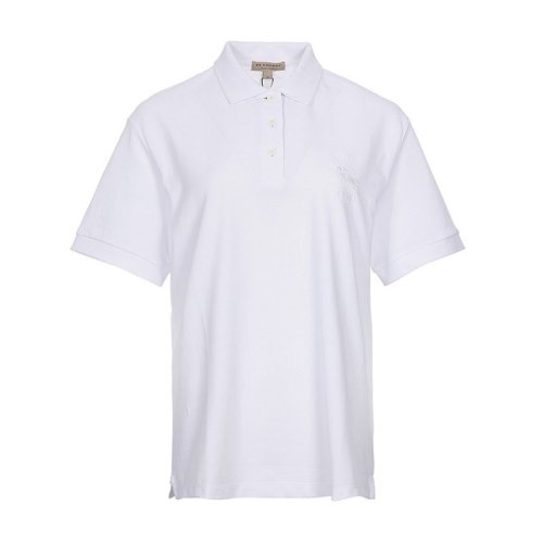  BURBERRY/博柏利 女士白色棉质短袖POLO衫 8002729 PLFSX