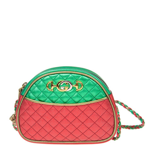 GUCCI/古驰层压牛皮革迷你手袋女士单肩包斜挎包可手提534951女包