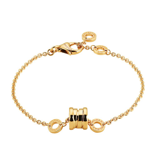 BVLGARI/宝格丽 经典B.ZERO1系列 18K金黄金经典弹簧手链
