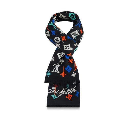  LV路易威登 22年秋冬 男士 围巾 éTOLE GRAFFITI M78000