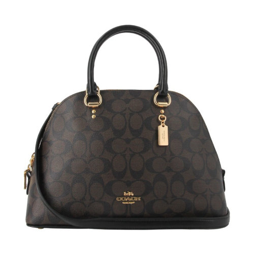 COACH/蔻驰 女包 红色配棕色老花 贝壳包 2558