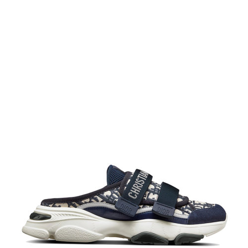 DIOR/迪奥 22年早春新款 D-WANDER系列 女士深蓝色科技面料老花印花运动鞋KCK346OBY_S56B