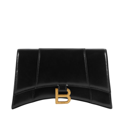 Balenciaga/巴黎世家  女士黑色皮质经典时尚链条单肩包 6449731QJ4M1000