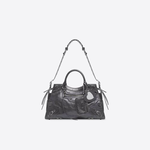  BALENCIAGA巴黎世家 22年秋冬 女士 手提包 Womens Neo Cagole City Handbag  in Dark Grey 70