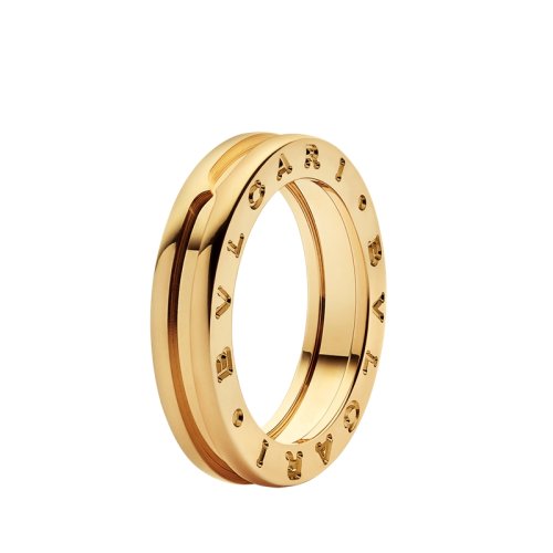 BVLGARI/宝格丽 B.zero1系列18K金黄金 弹簧窄版戒指  336047