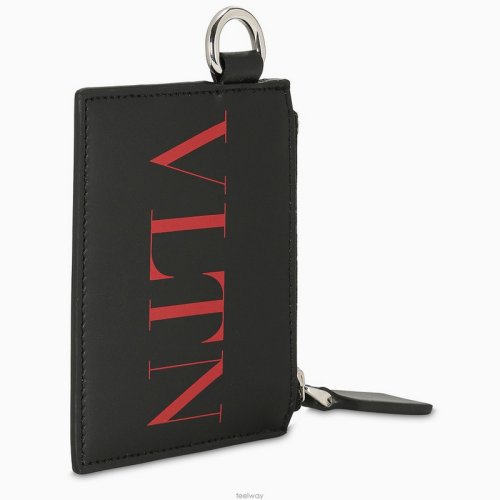  Valentino/华伦天奴 男士黑色皮革钱包卡包零钱包 TY2P0R10 JBS 0NO PLSX