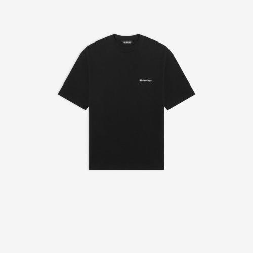  BALENCIAGA巴黎世家 22年春夏 男士 短袖T恤 BB Corp 中等剪裁T恤 612966TJV871070 预定商品1-3周发货