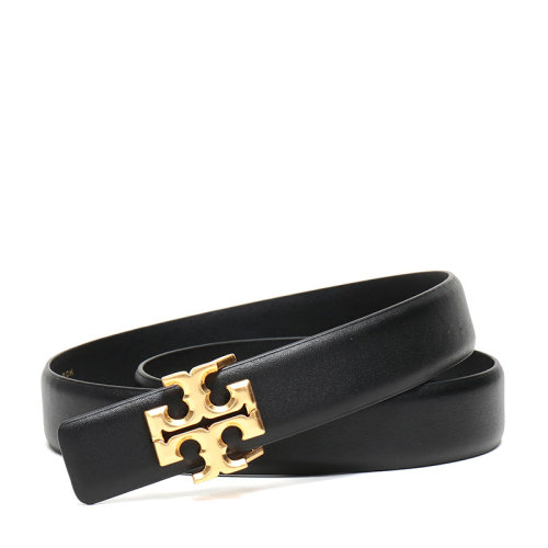 ToryBurch/汤丽柏琦 女士KIRA系列皮革双T金色板扣式皮带腰带 58284