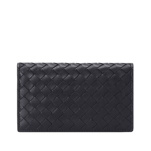 Bottega Veneta/葆蝶家 女士黑色羊皮钱包 156823V001N