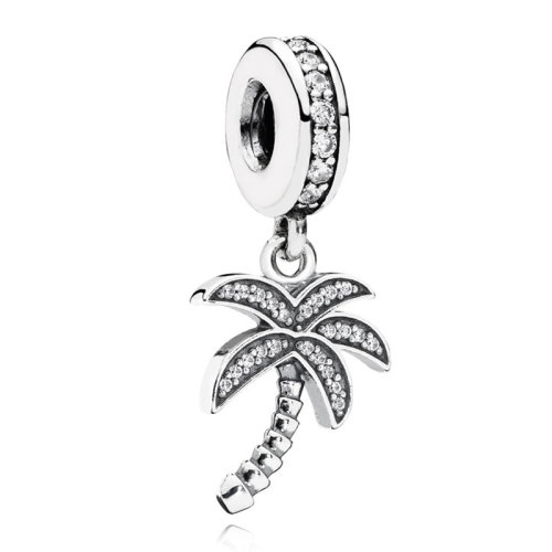 PANDORA/潘多拉 女士银色925纯银热带风椰子树DIY手链项链串饰吊饰吊坠 791540CZ