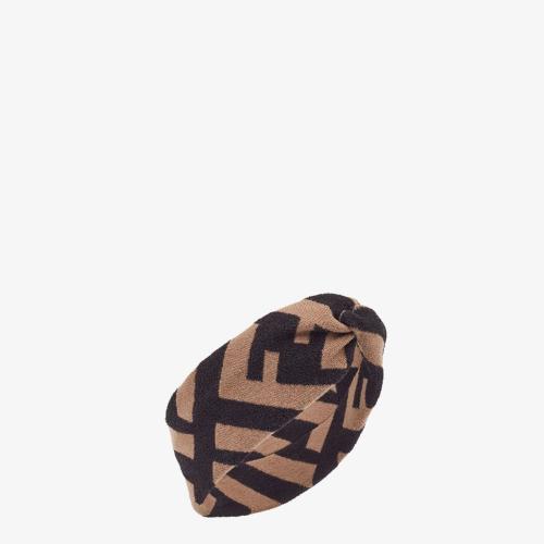  FENDI芬迪 22年秋冬 女士 发带 FF经典图案发带 FXT010A2OJF0QB8