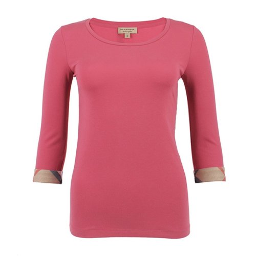  BURBERRY/博柏利 女士纯色棉质长袖T恤 4043625 PLFSX