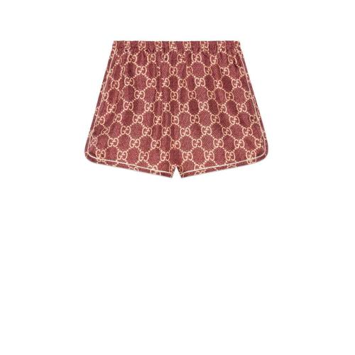  GUCCI古驰 22年秋冬 女士 GG印花真丝短裤 644589 XJCL5 5281 预定商品2-6周发货