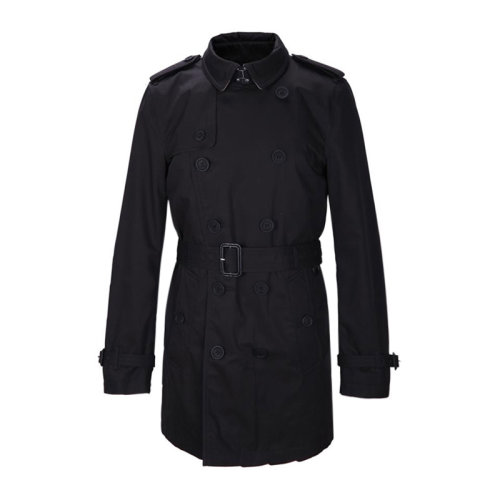 Burberry/博柏利 男士纯棉单排扣中长款风衣外套