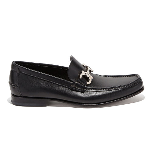 Salvatore Ferragamo/菲拉格慕 男士 男鞋 黑色皮革时尚商务休闲鞋 FIORDI 660315