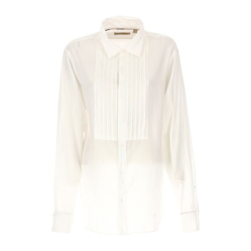  BURBERRY/博柏利 男士米白色棉质长袖衬衫 4056045 PLFSX