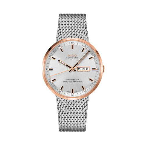 mido/美度 指挥官系列自动机械男士PVD镀玫瑰金不锈钢腕表42.00毫米 M031.631.21.031.00