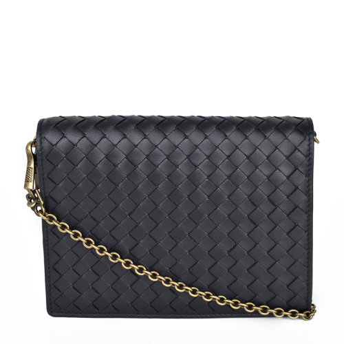 Bottega Veneta/葆蝶家 女士羊皮经典编织翻盖可拆卸链条单肩包斜挎包女包 508752-O0AD 多色可选