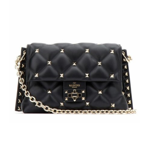  Valentino/华伦天奴 女士黑色羊皮革斜挎包 RW2B0C72 NAP 0NO PLSX