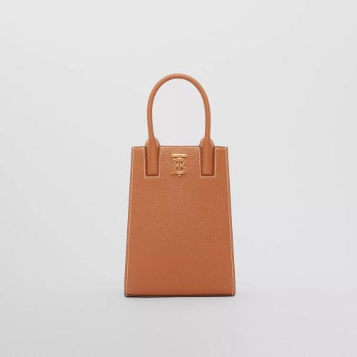  BURBERRY 22年秋冬 女士 粒纹皮革迷你 Frances 托特包 80627021