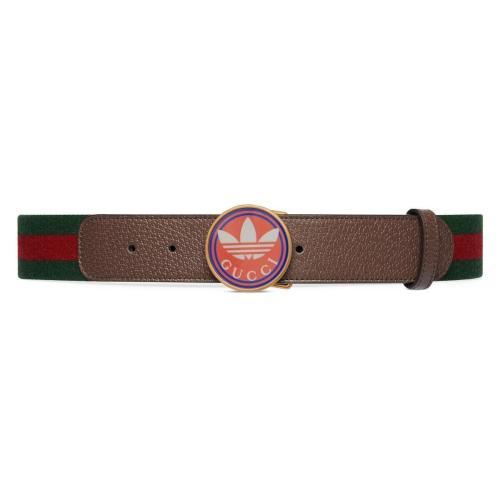  GUCCI古驰 22年秋冬 男士 adidas x Gucci Trefoil腰带 702259 HE27T 8613