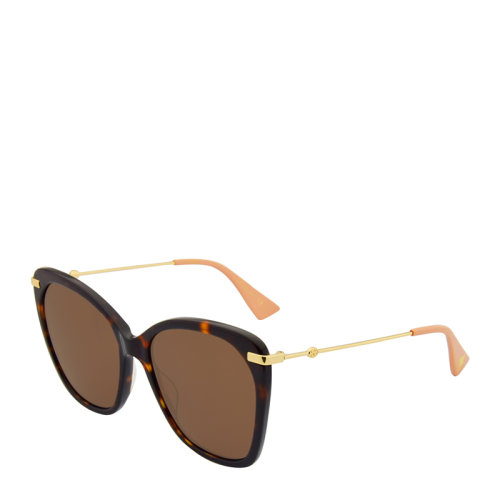 GUCCI/古驰 太阳镜 墨镜 复古 精致 气质 蝶形 女款 大框 舒适 经典 GG0510S 56mm GUCCI(古驰）