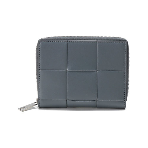 Bottega Veneta/葆蝶家【22春夏新款】BV 男士牛皮革环绕式编织短款钱包钱夹 649596 VBWD2