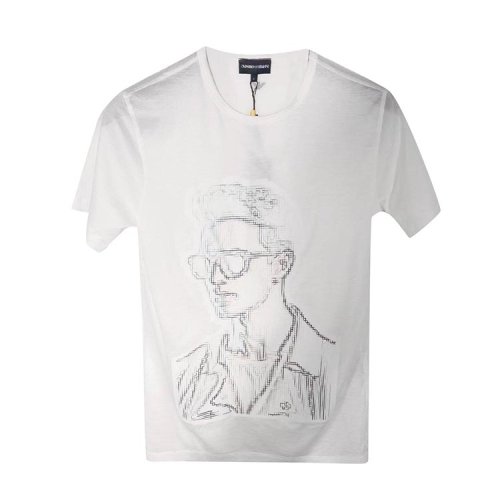 Emporio Armani/安普里奥阿玛尼 白色男士短袖T恤