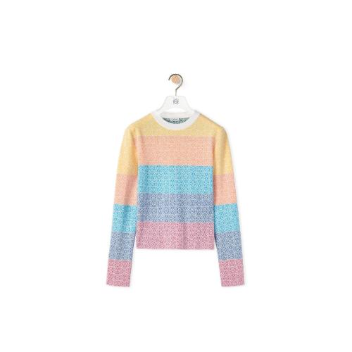  LOEWE罗意威 22年秋冬 女士 针织衫 Anagram jacquard sweater in wool S359Y14KAO-9625