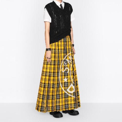  DIOR迪奥 22年秋冬 女士 半身裙 Jupe longue plissee 241J34A3949_X2830