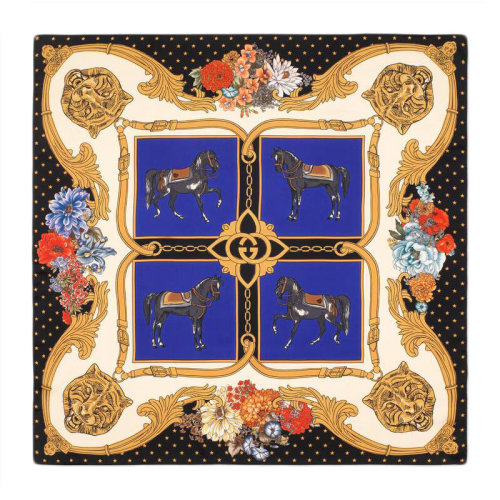 GUCCI/古驰  古琦女士混色真丝围巾/披肩围巾 576735 3G001 4360 HKY012345C