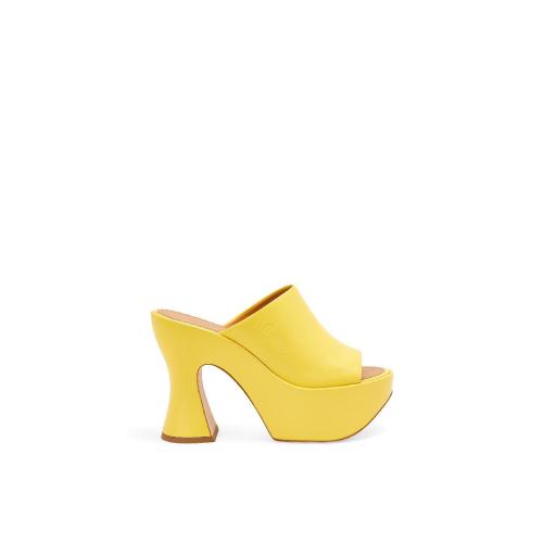  LOEWE罗意威 22年秋冬 女士 高跟凉鞋 Platform mule in lambskin L616379X19-8100