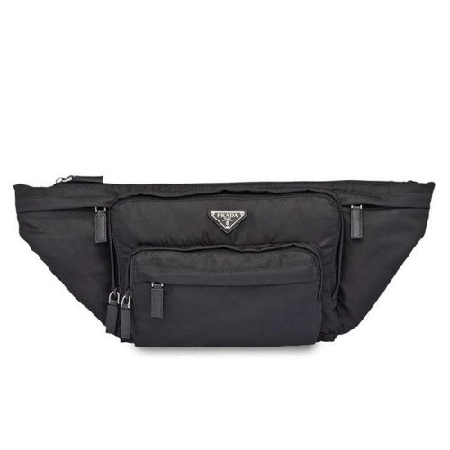  PRADA/普拉达 男女同款黑色尼龙腰包 2VL003VWOO973 F0002 PLSX