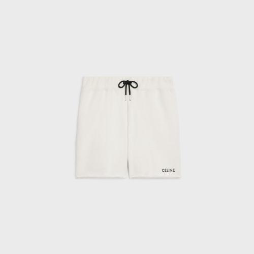  CELINE赛琳思琳 22年秋冬 女士 短裤 CELINE棉质抓绒宽松短裤 2Z302670Q.01CB