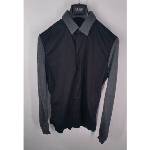 Emporio Armani/安普里奥阿玛尼 黑色男士长袖衬衫  S1CM2TS130C 999