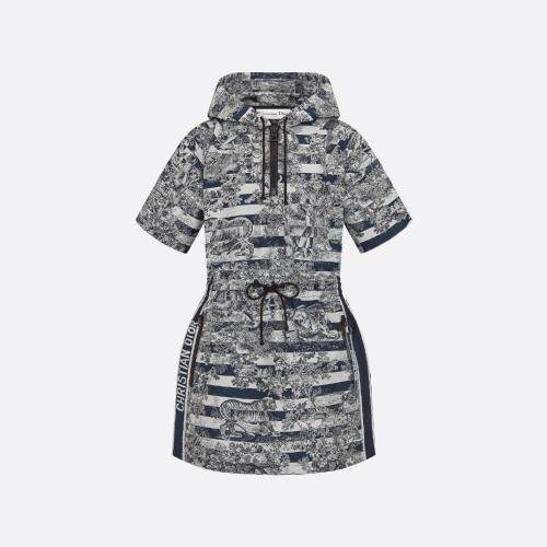 DIOR迪奥 22年春夏 女士 连衣裙 短款连帽连衣裙 227R40A2871_X5855