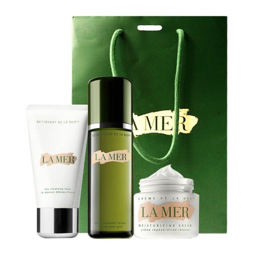La Mer/海蓝之谜3件套（精华面霜60ml+修护精萃液150ml+璀璨净澈洁面泡沫125ml）新疆不发货