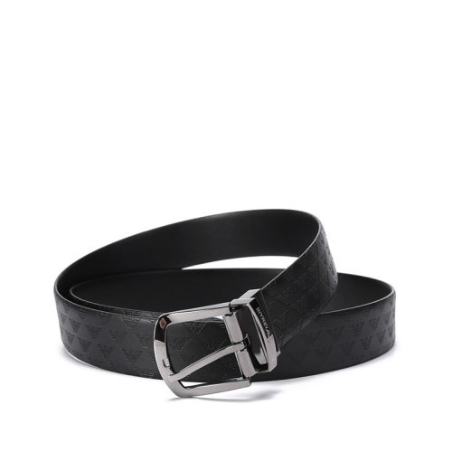 Emporio Armani/安普里奥阿玛尼【22年新款】男士鹰标logo标识可裁剪针扣式双面皮带腰带3.5cm Y4S074 YKL2J