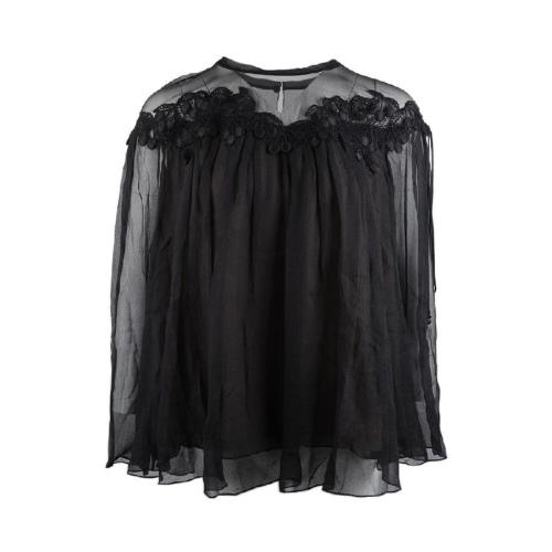 CHLOE/克洛伊 女士白色时尚长袖T恤 17SHT2017S011 001