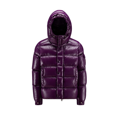Moncler/蒙克莱 22年秋冬新款 Maya 70系列 男士葡萄紫色锦纶面料短款羽绒夹克外套H20911A002565969T61C
